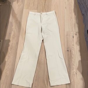 Cream suit pants